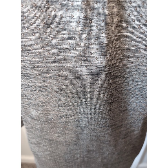 BKE Women's Gray Top Black Lace Insert 3/4 Sleeves Large - Picture 4 of 9